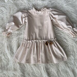 Artesanía Granlei Cream Ruffled Dress